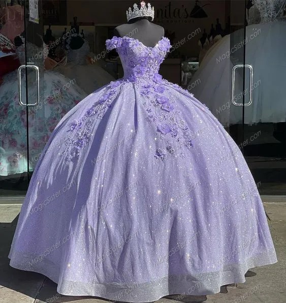 Lilac quinceanera dress