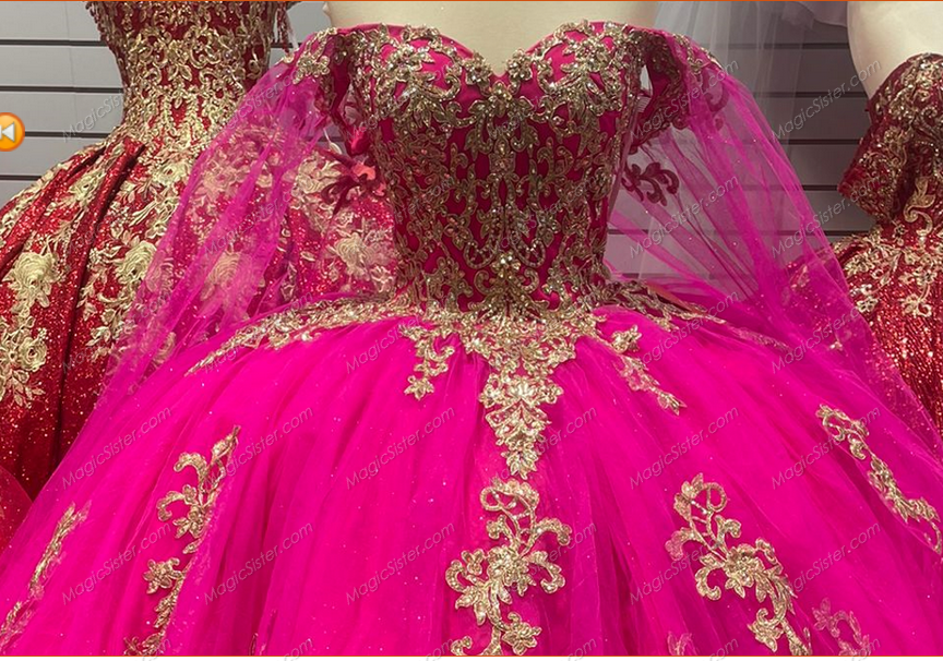 Instock 3D Flowers Quinceanera dresses