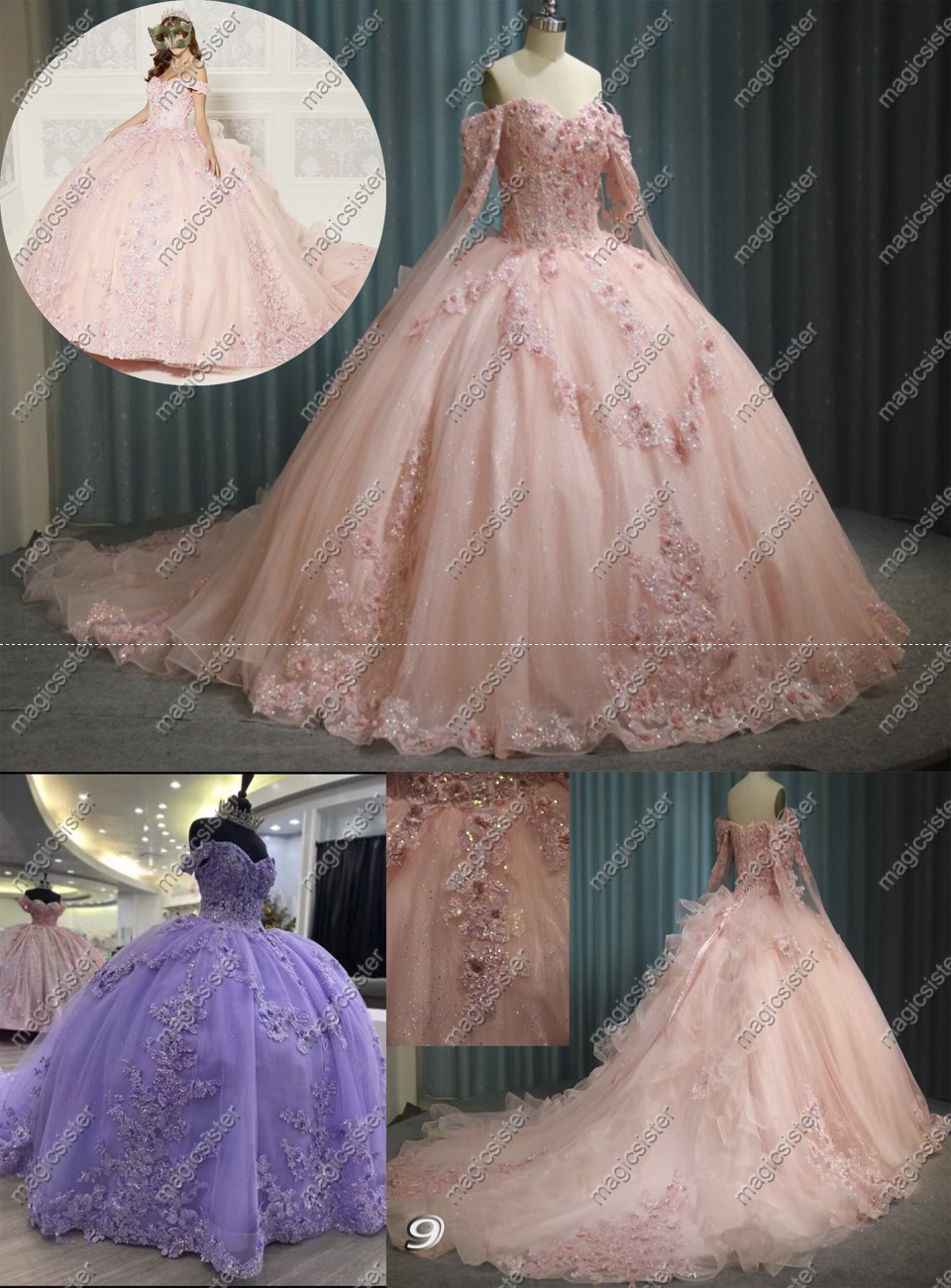 Blush Instock Factory Wholesale Quninceanera Dress