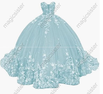 Hot Sale 3D Flower Lace Quinceanera Dress
