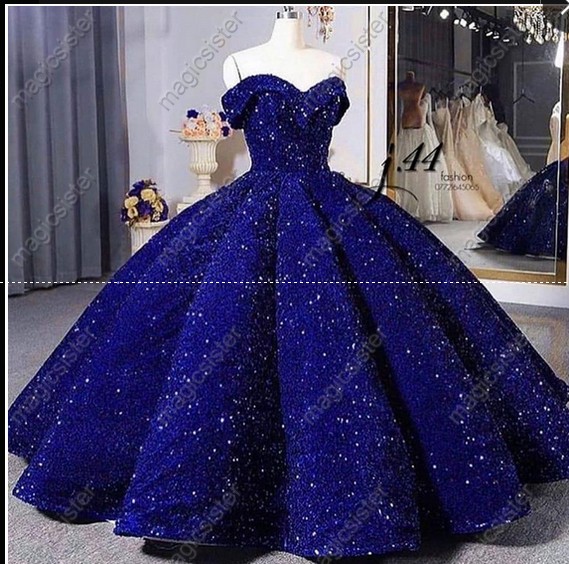 Instock Factory Wholesale Sequined Wholesale Quinceanera Dress