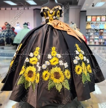 Instock Factory Sunflower Quinceanera Dress