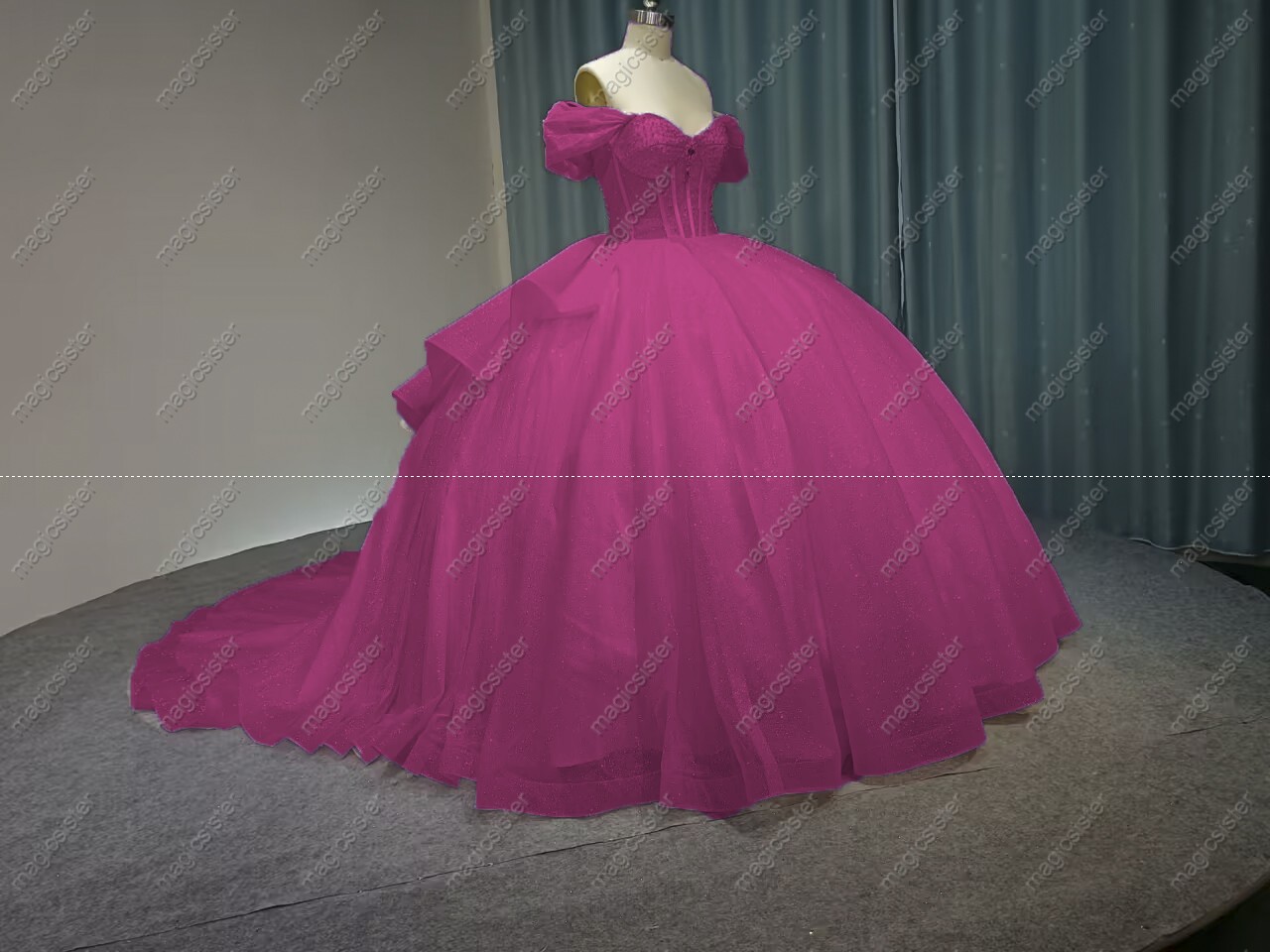 Superhot Unique Factory Wholesale Glitter Quinceanera Dresses