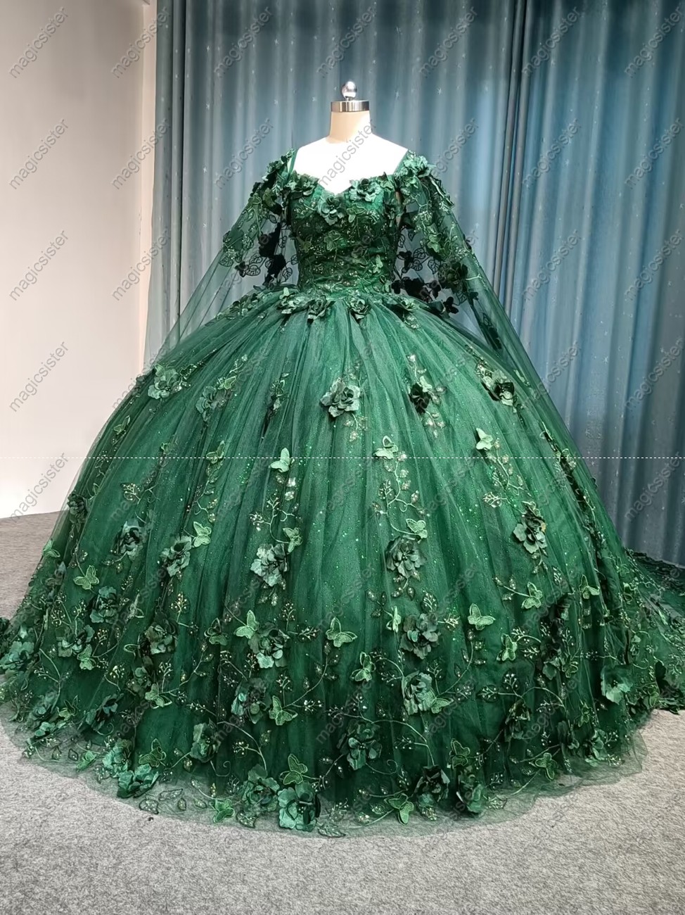 Emerald Green Topselling Customized Quinceanera Dress