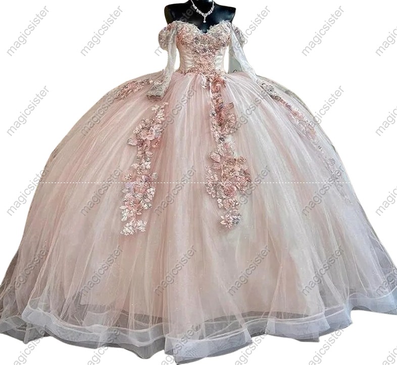 Blush Gorgeous Glitter Factory Wholesale Quinceanera Dress