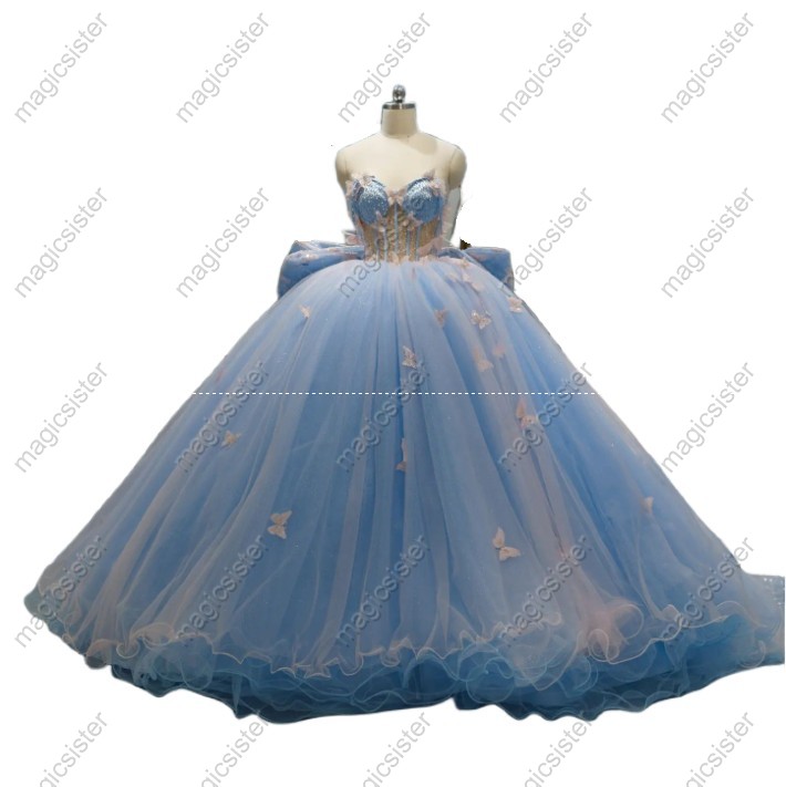 Topselling Factory WholesalePrincess Butterfly Quinceanera Dress