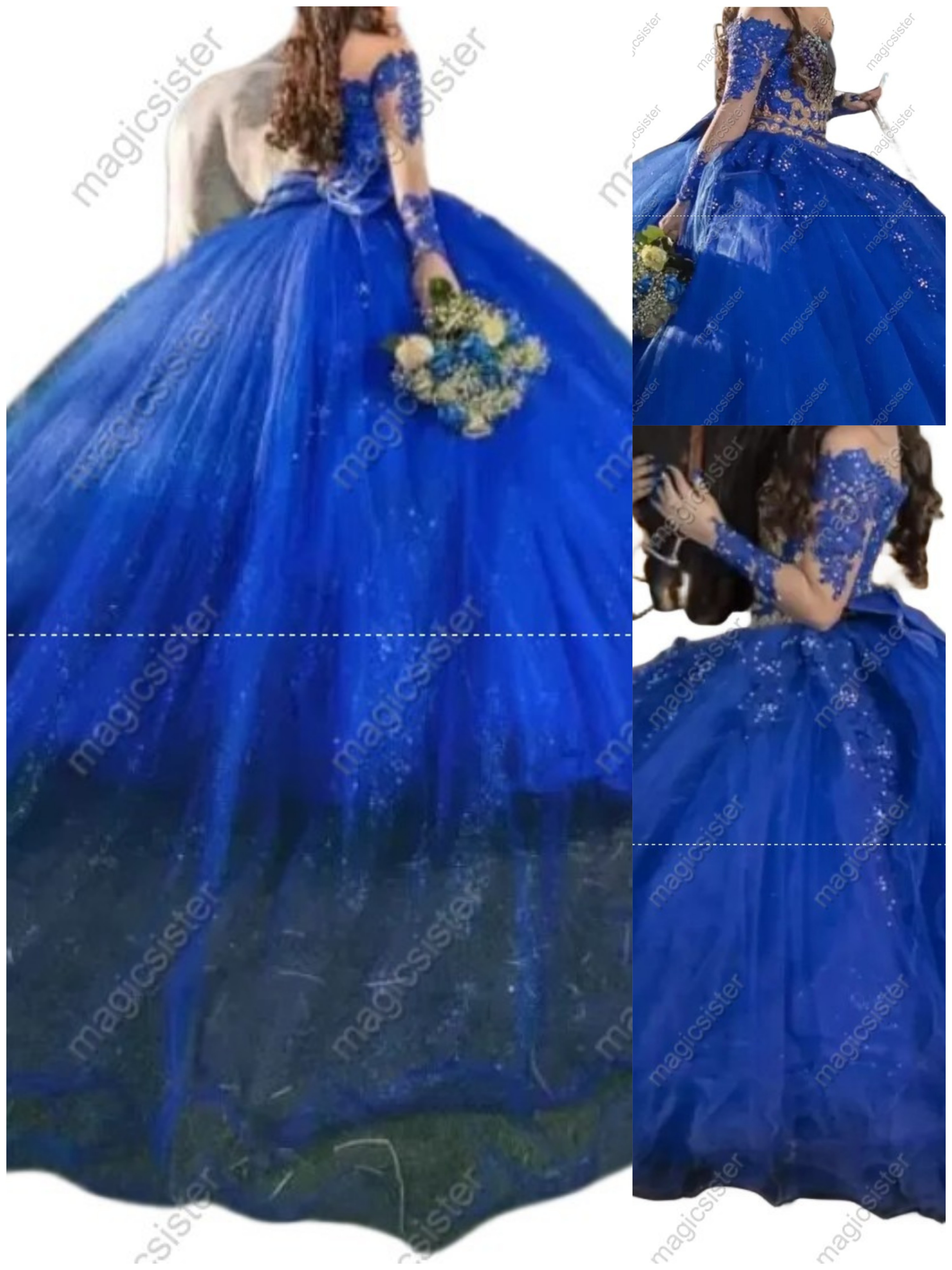 Elegant Glitter Quinceanera dresses