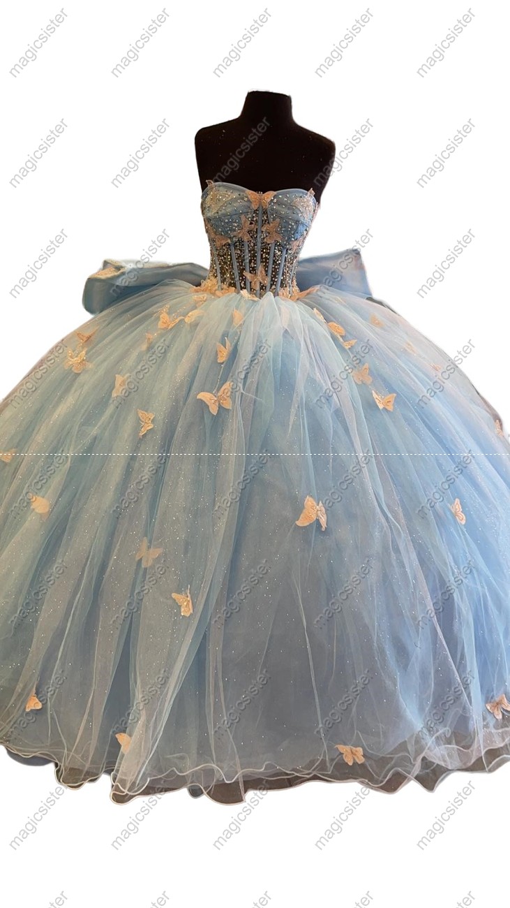 Topselling Princess Butterfly Quinceanera Dress