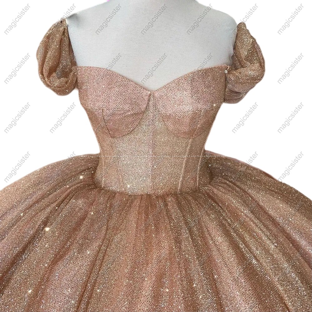Unique Factory Wholesale Glitter Quinceanera Dresses