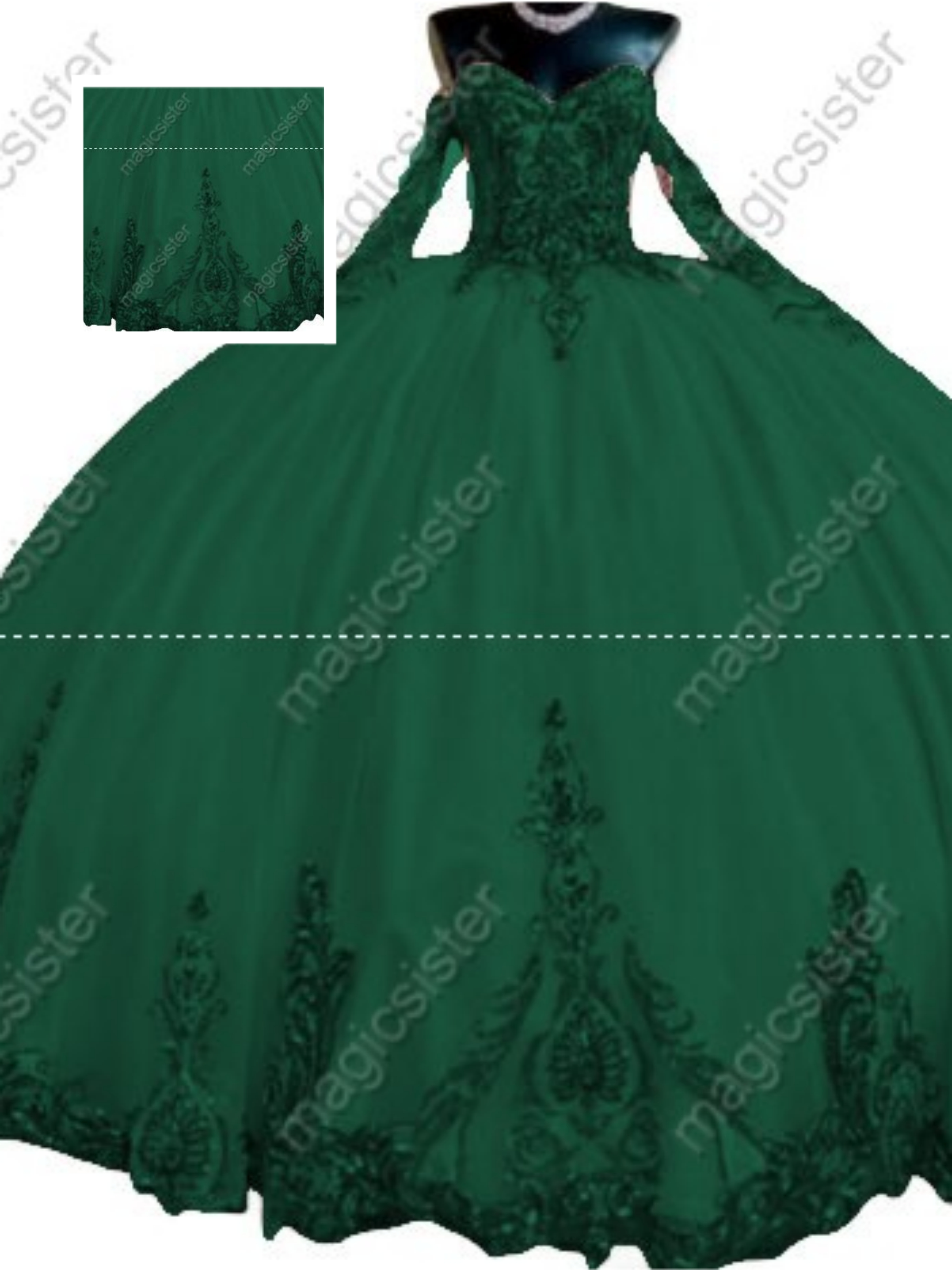 Emerald Green Factory Wholesale Fashionable Sequins Quinceanera Dress