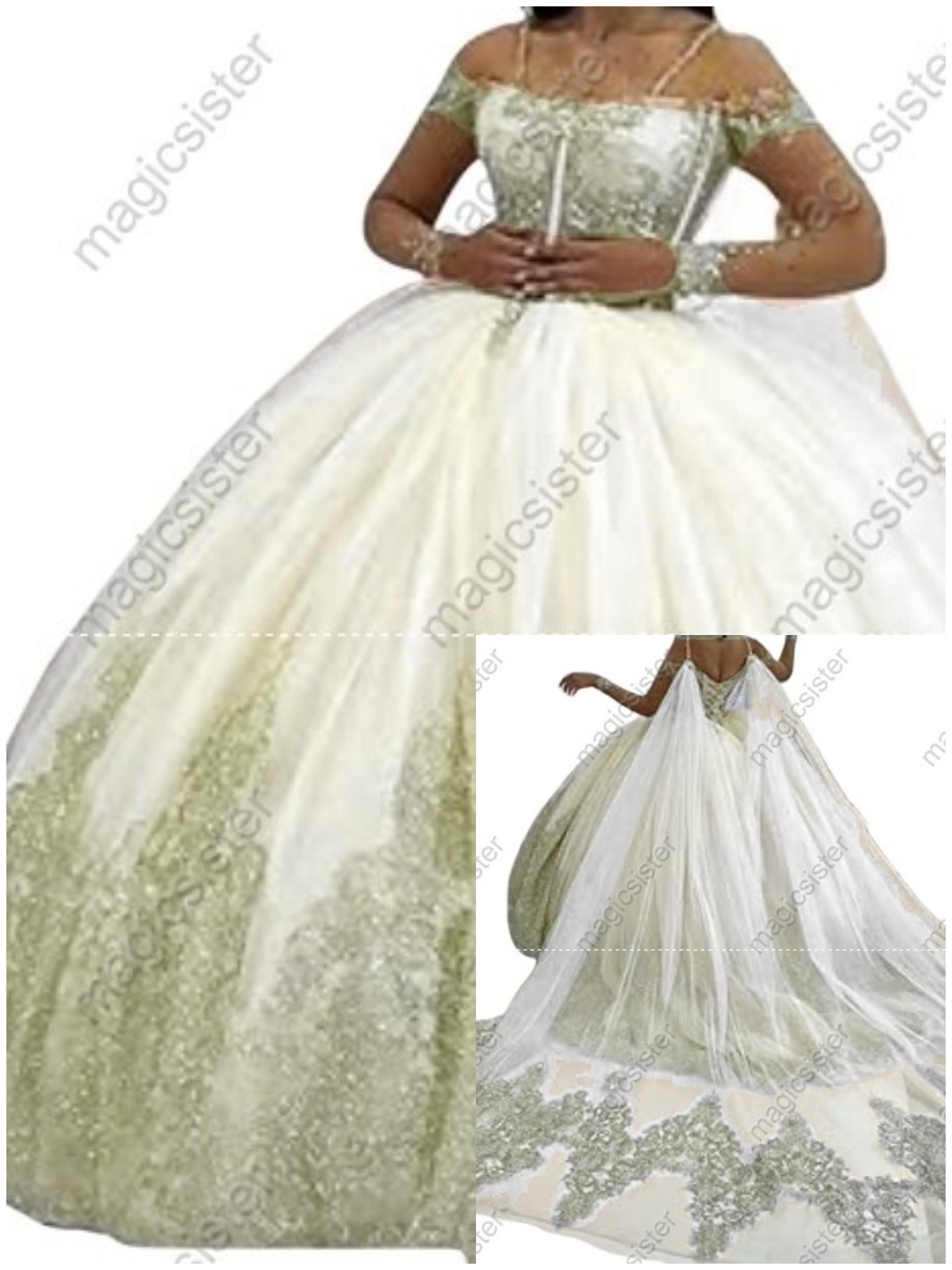 Sage Factory Wholesale Fashionable Sequins Quinceanera Dress