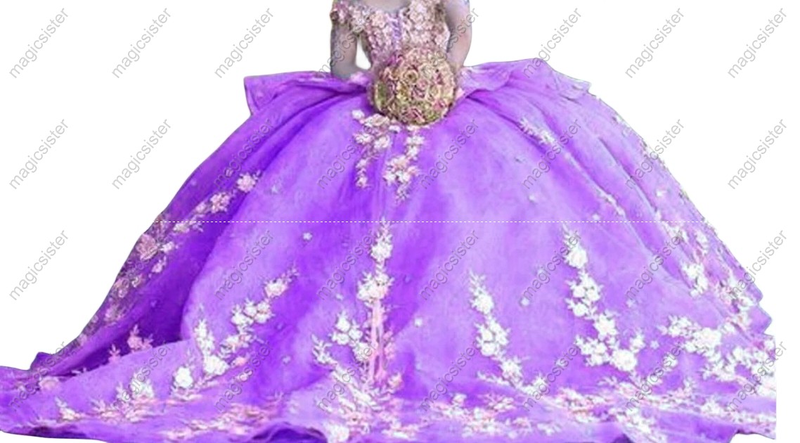 Beautiful Factory Wholesale 3D Flower Quinceanera Dress