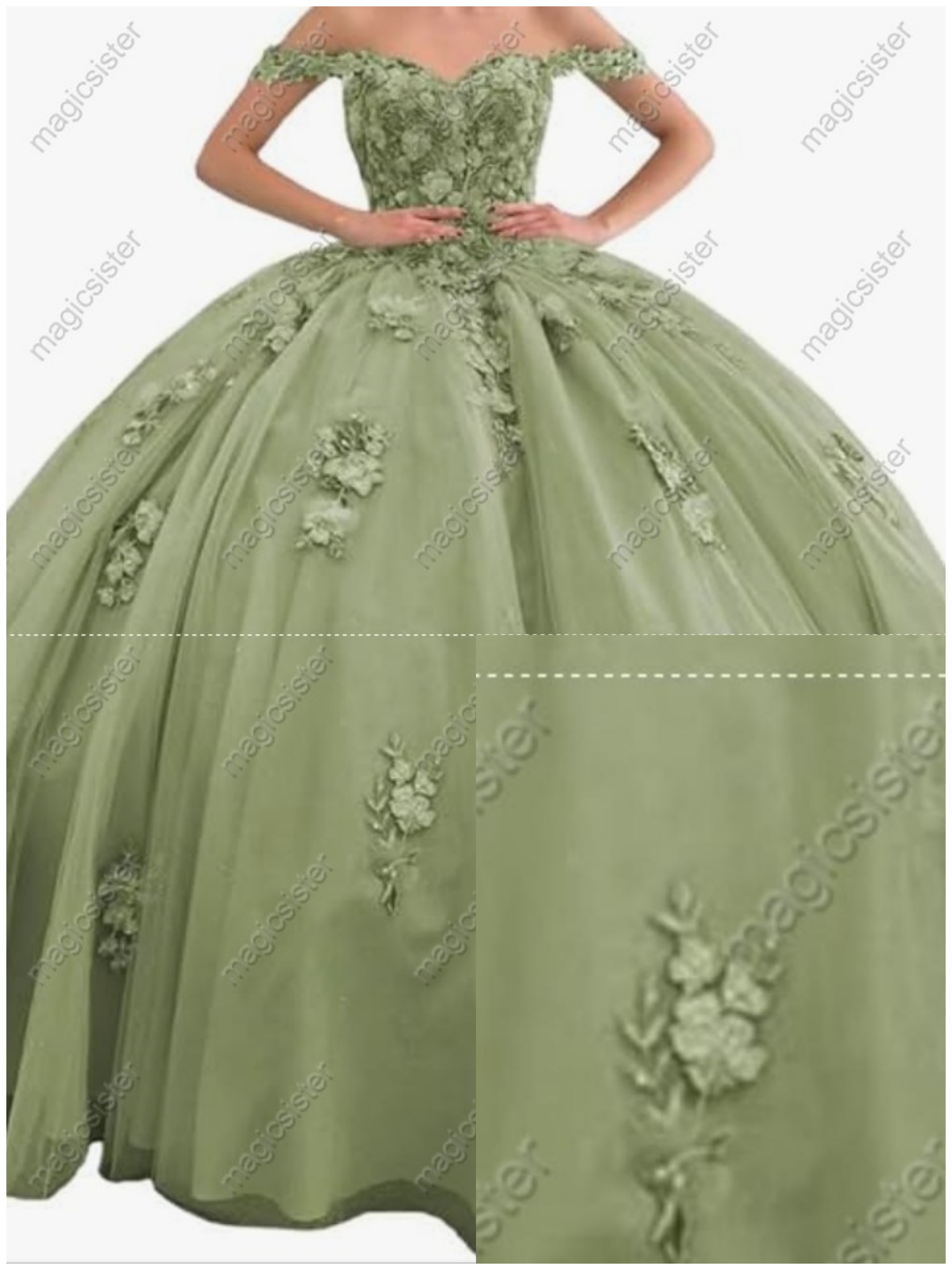 Sage Factory Wholesale Hotselling Customed Make Quinceanera Dress