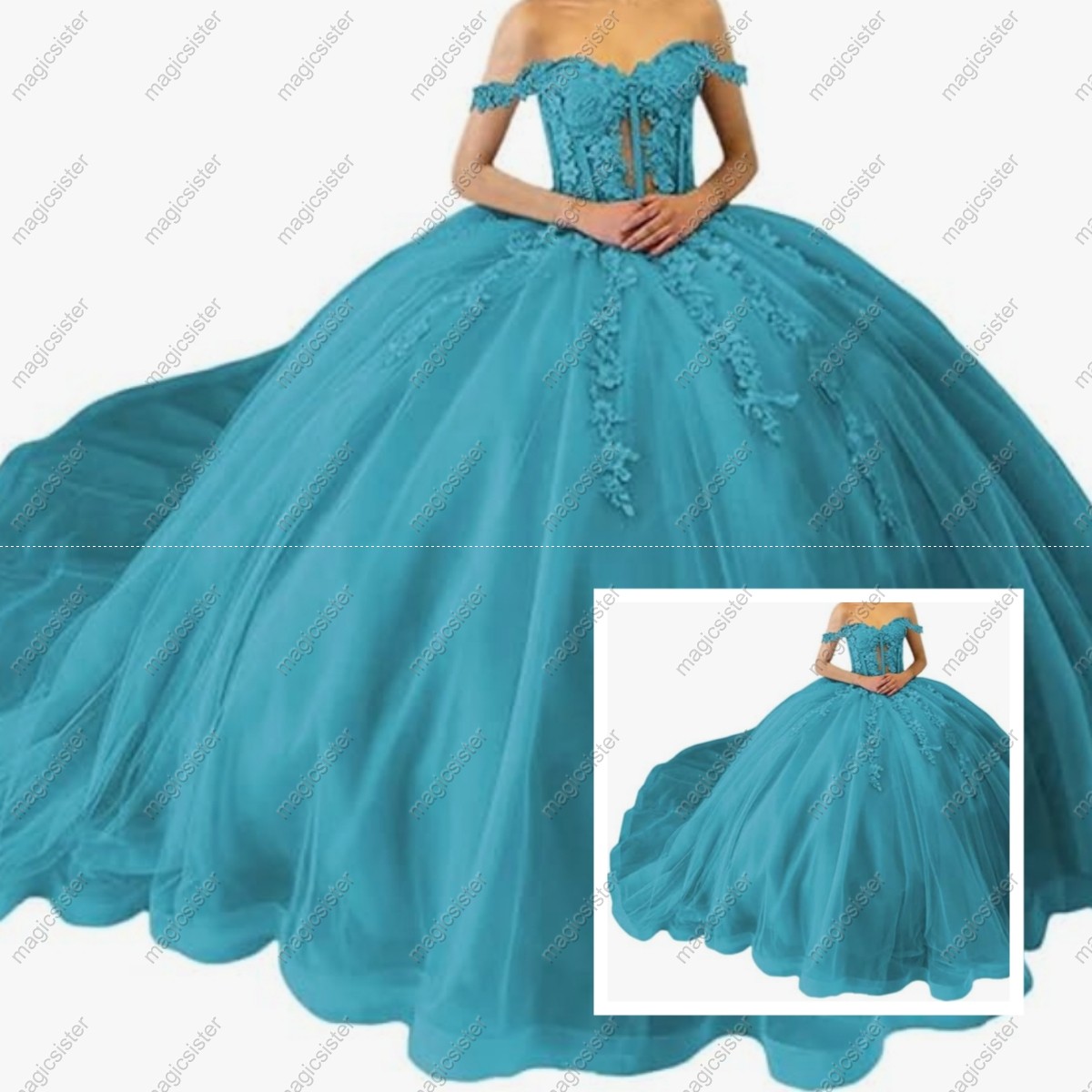 Princess Quinceanera Dresses Beaded Prom Ball Gowns