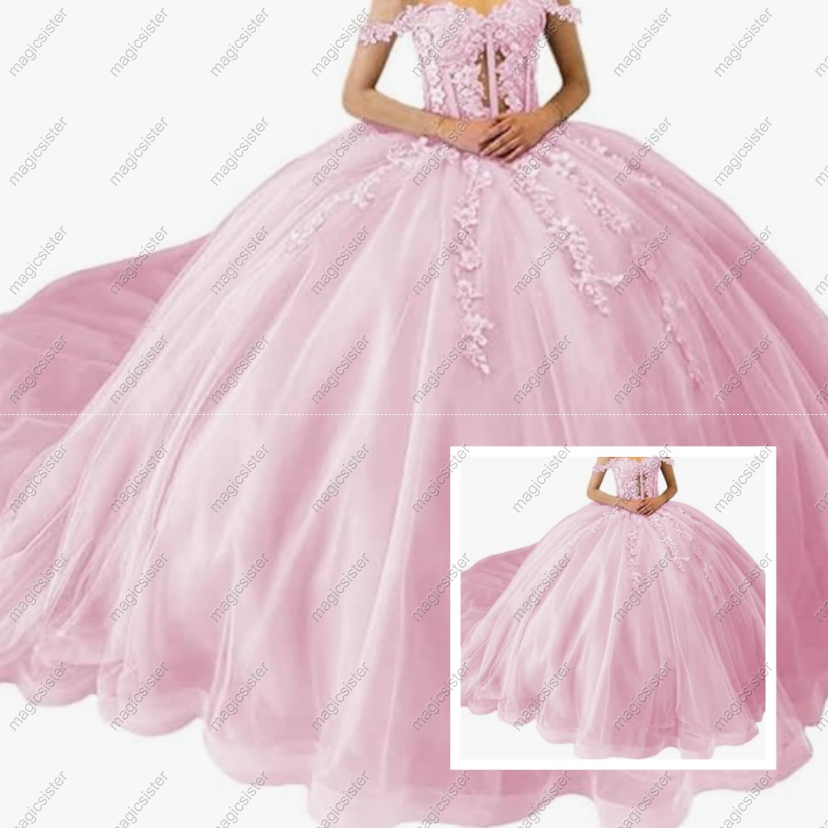 Blush Princess Quinceanera Dresses Beaded Prom Ball Gowns