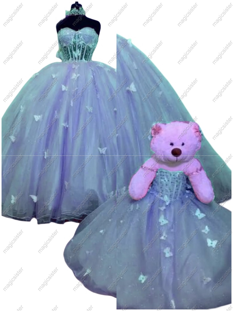 Hotselling Matching Barbie and Bear Dress