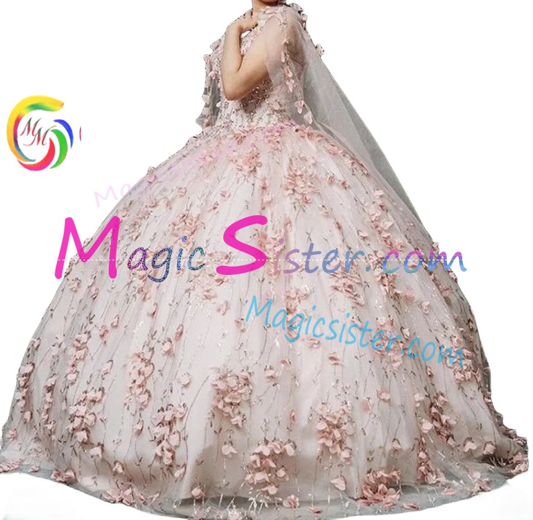 Blush Sparkly Instock Factory Wholesale Quinceanera Dress