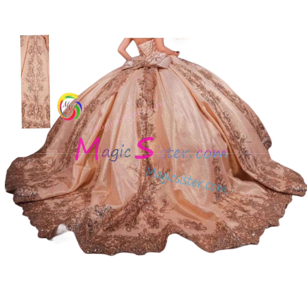 Blush Sparkly Instock Factory Wholesale Quinceanera Dress