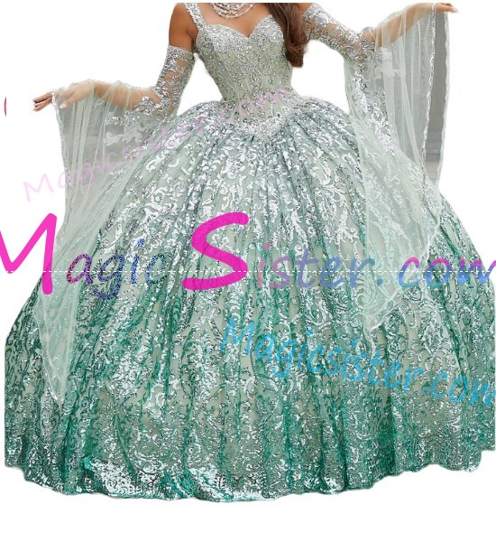 Luxury TopSelling Sage Quinceanera Dress