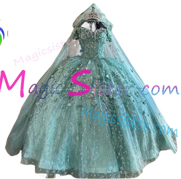 Beautiful TopSelling Sage Quinceanera Dres