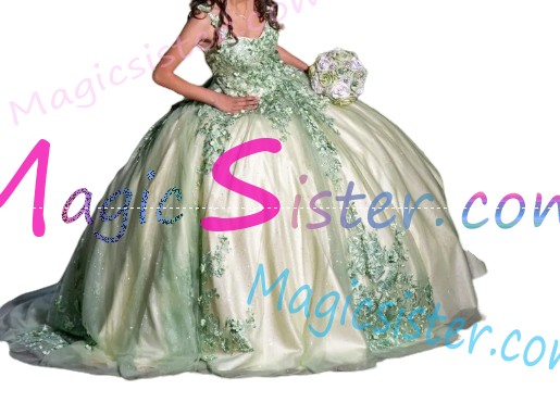 Luxury TopSelling Sage Quinceanera Dress