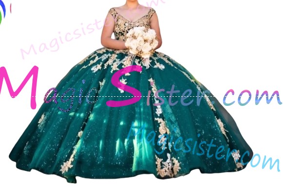 Luxury Topselling Emerald Green Quinceanera Dress