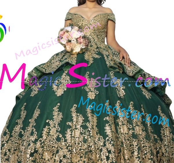 Luxury Topselling Emerald Green Quinceanera Dress