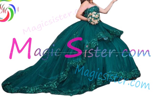 Emerald Green Topselling Quinceanera Dress