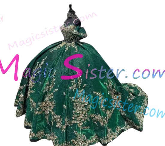 Luxury Topselling Emerald Green Quinceanera Dress