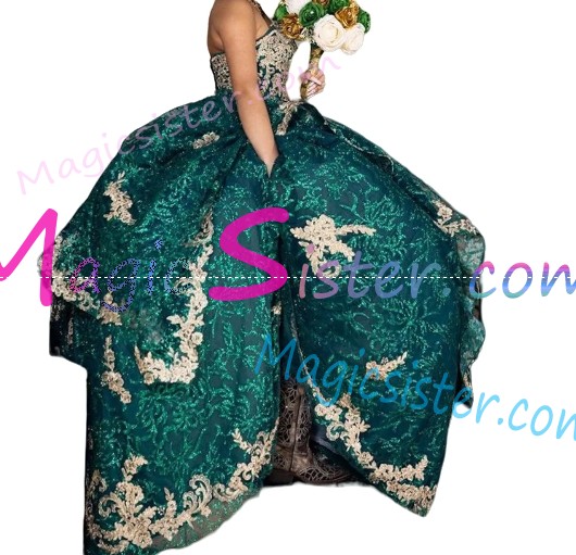 Topselling Emerald Green Quinceanera Dress