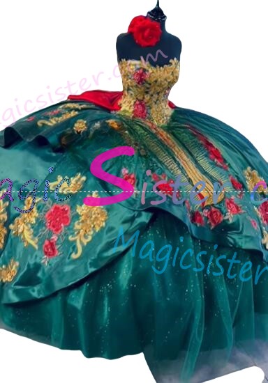 Topselling Emerald Green Quinceanera Dress