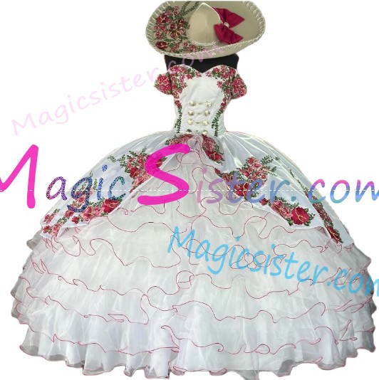 Hotselling Embroidery Charro Quinceanera Dress