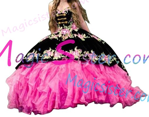 Beautiful Embroidery Charro Quinceanera Dress