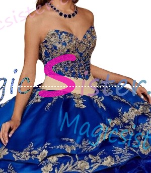 Hotselling Embroidery Charro Quinceanera Dress