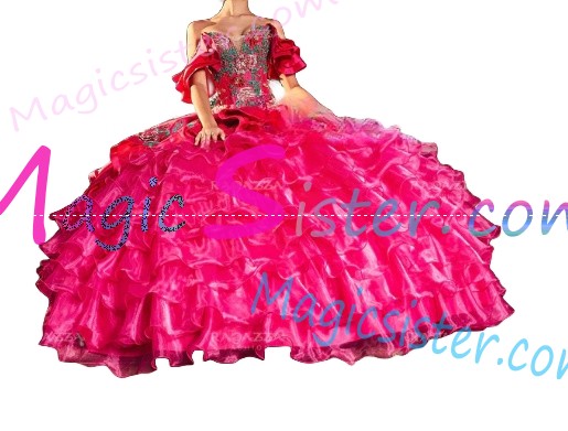 Hotselling Embroidery Charro Quinceanera Dress