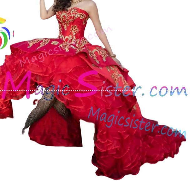 Hotselling Embroidery Charro Quinceanera Dress