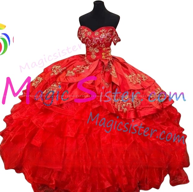 Hotselling Embroidery Charro Quinceanera Dress