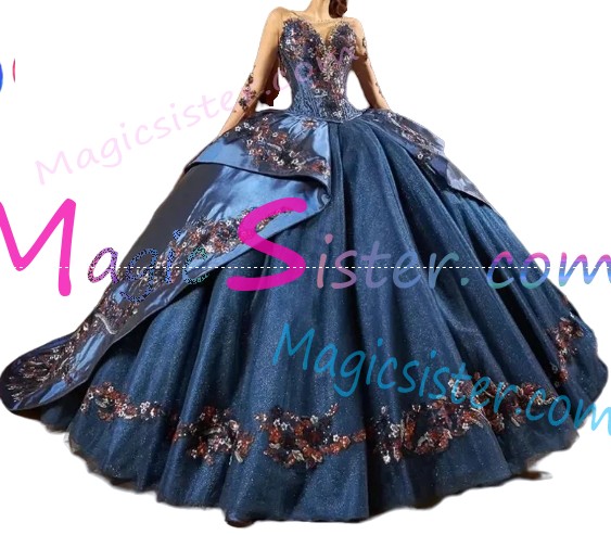Hot Selling Embroidery Charro Quinceanera Dress