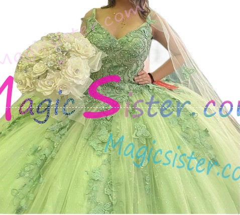 Hotselling New Style Butterfly Quinceanera Dress