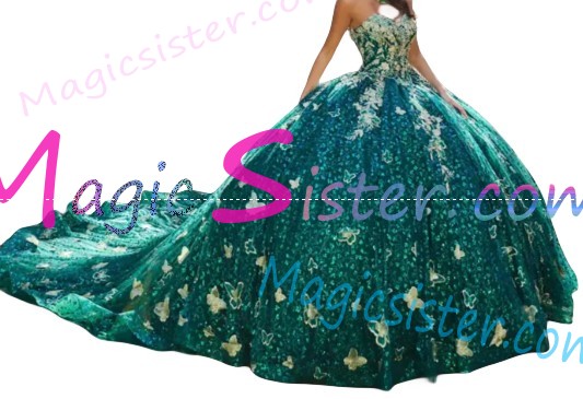 Hotselling New Style Butterfly Quinceanera Dress