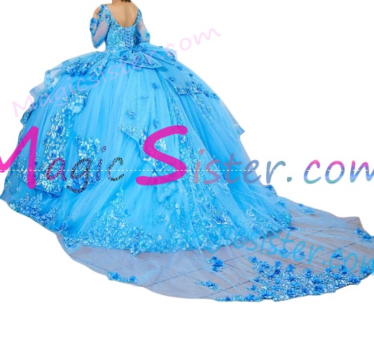 Hotselling New Style Butterfly Quinceanera Dres