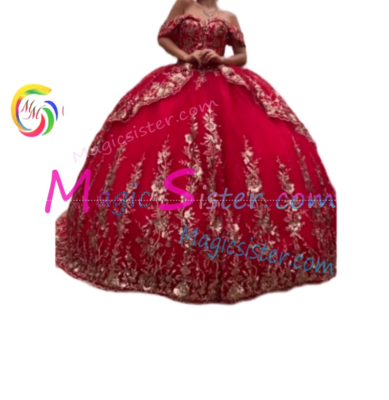 Hotselling Luxury Red Quinceanera Dress