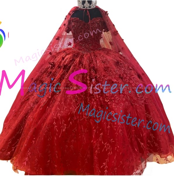 Hotselling Luxury Red Quinceanera Dress