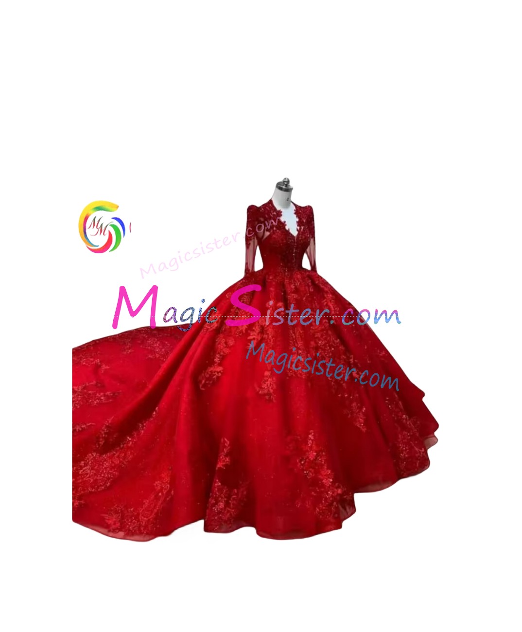 Hotselling Luxury Red Quinceanera Dress