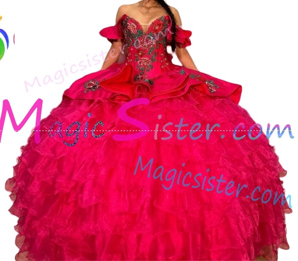 Hotselling Luxury Red Quinceanera Dress