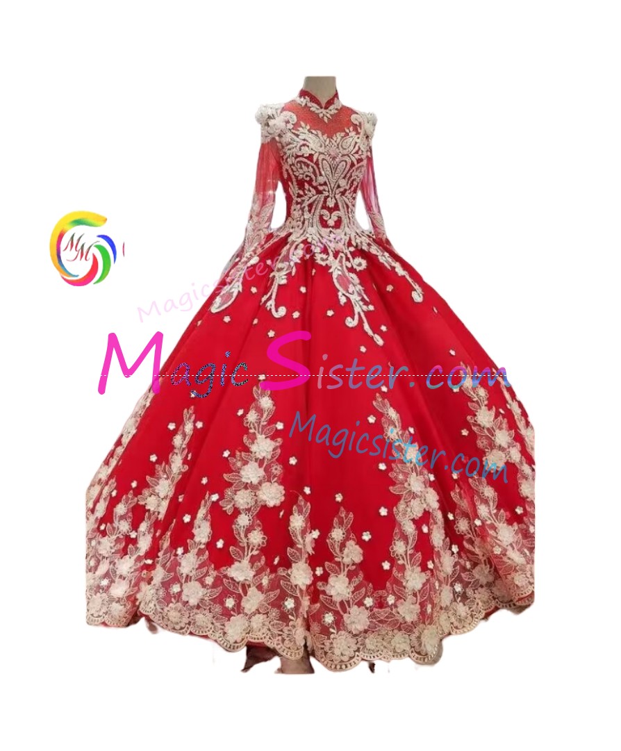 Hotselling Luxury Red Quinceanera Dress