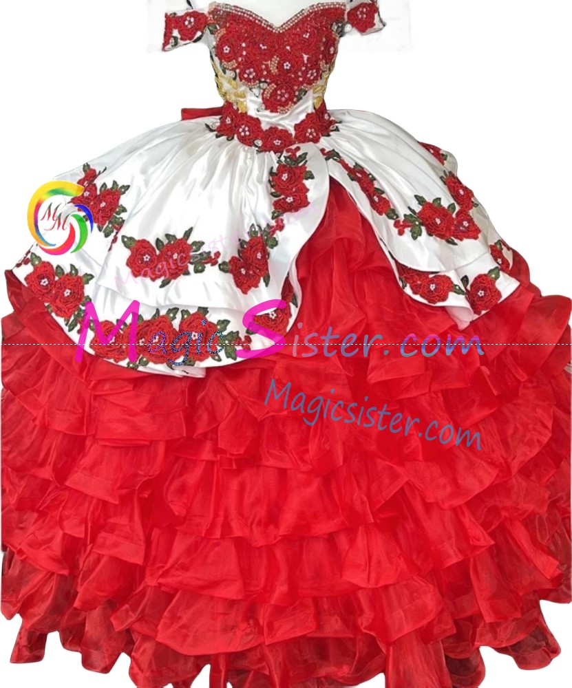 Red Luxurious Elegant Fashionable Quinceanera Dress