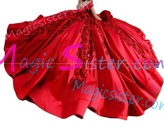 Red Luxurious Elegant Fashionable Quinceanera Dress