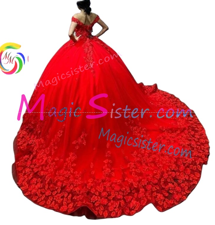 Topselling Beautiful Red Quinceanera Dress