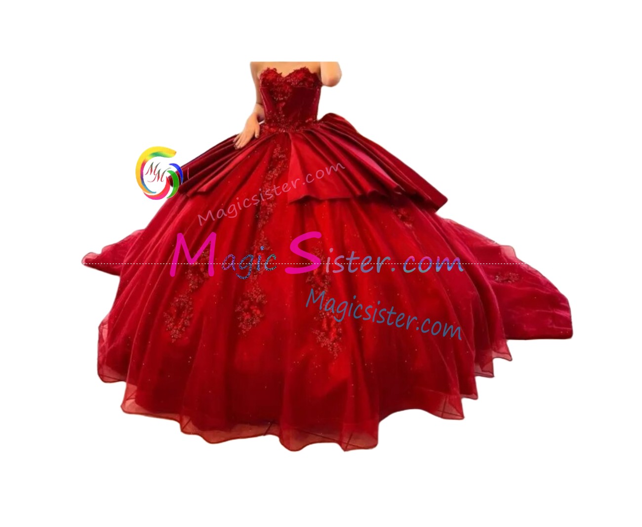 Topselling Beautiful Red Quinceanera Dress